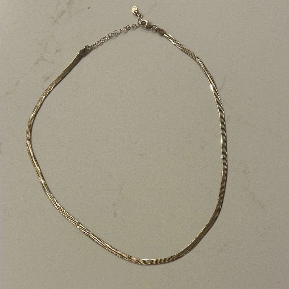 Argento Vivo Herring Bone Necklace - Picture 2 of 3